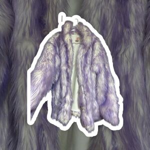 J. Valentine Lavender Faux Fur Jacket